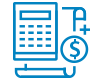 Icon of a calculator with a dollar sign representing compensation - The Law Offices of Luke T. Moreau, ESQ.